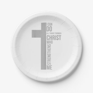 I Can Do All Things Through Christ Who Strengthens Paper Plate