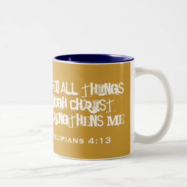 I CAN DO ALL THINGS Two-Tone COFFEE MUG (Right)