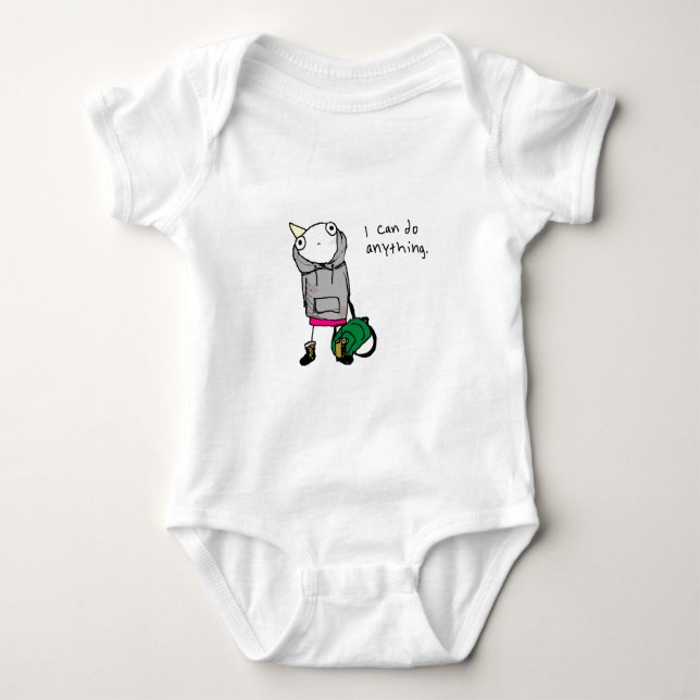 I can do anything. baby bodysuit (Front)