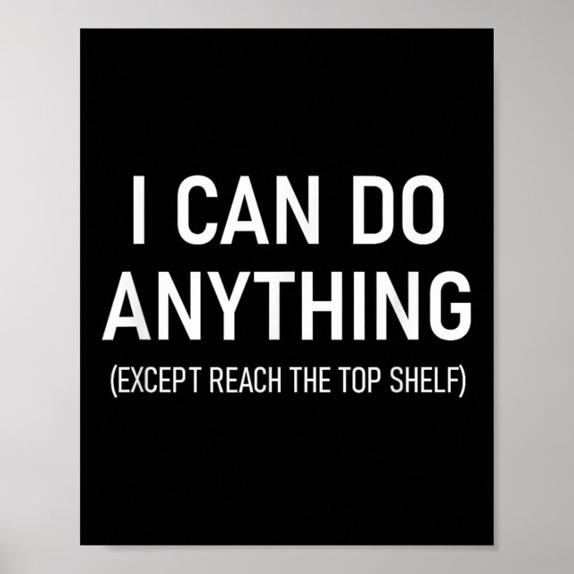I Can Do Anything Except Reach The Top Shelf, Funn Poster (Front)
