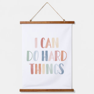I Can Do Hard Things Nursery Decor Hanging Tapestry