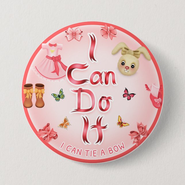 I Can Do It 3" Badge (Front)
