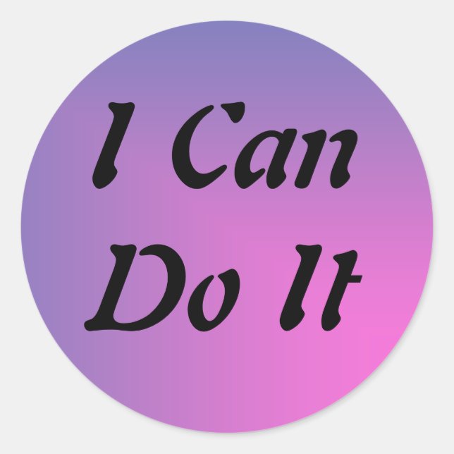 I Can Do It Sticker (Front)