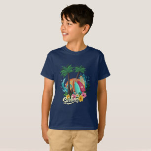 I Can Do Surfing Surf Life Retro Surf Board T-Shirt