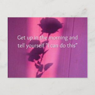 I Can Do This Motivational Girl Power Holiday Postcard