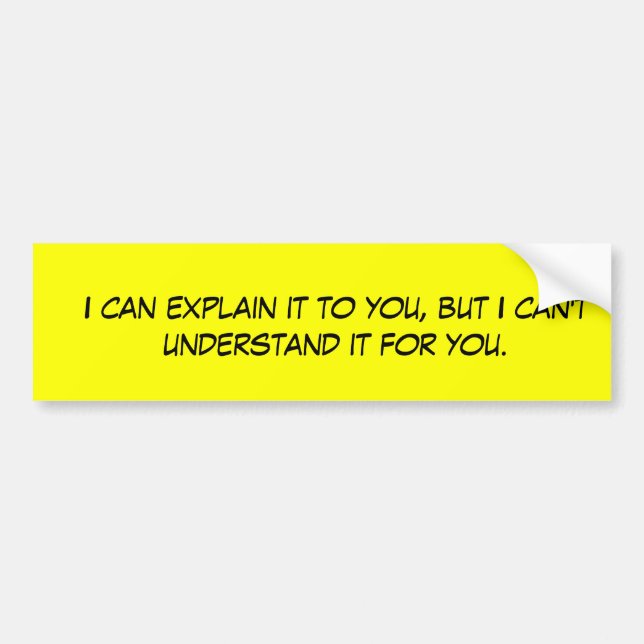 I can explain it to you sticker (Front)