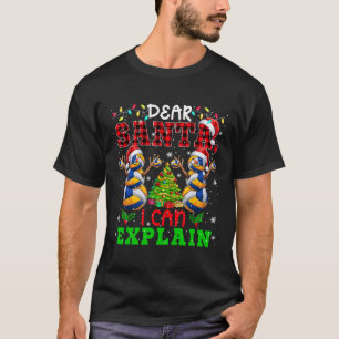 I Can Explain Xmas Snowmen Playing Volleyball Play T-Shirt