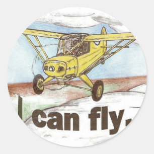 I Can Fly Classic Round Sticker