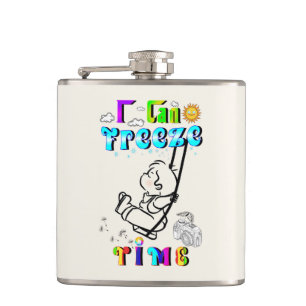 I Can Freeze Time Hip Flask