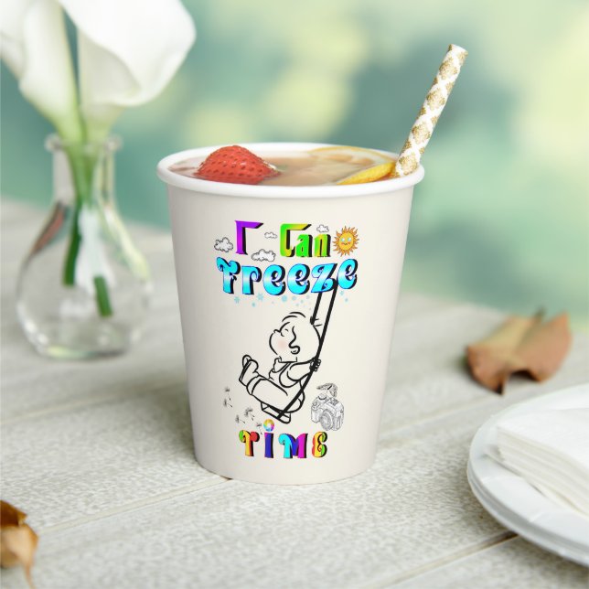 I Can Freeze Time Paper Cups (Insitu)