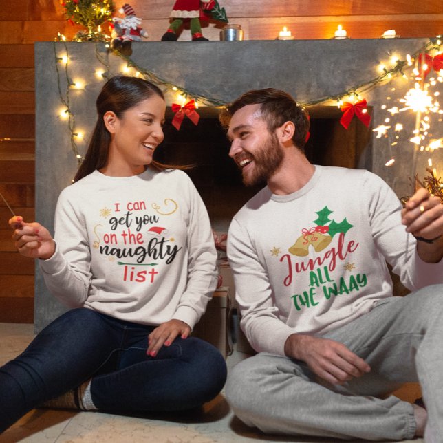 I Can Get You On The Naughty List Faux Glitter Sweatshirt (Creator Uploaded)