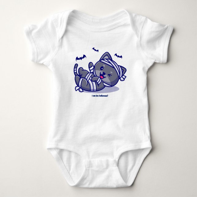 I Can Has Halloween? Baby Bodysuit (Front)
