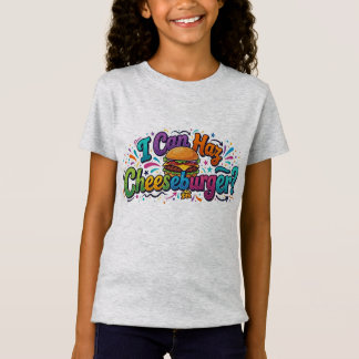 I Can Haz Cheeseburger? – Funny Meme Cat T-Shirt