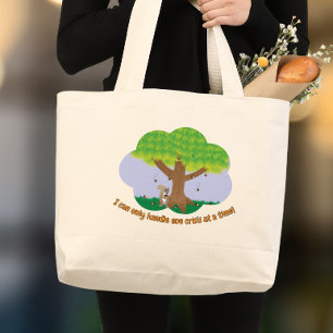 I can only handle one crisis at a time large tote bag