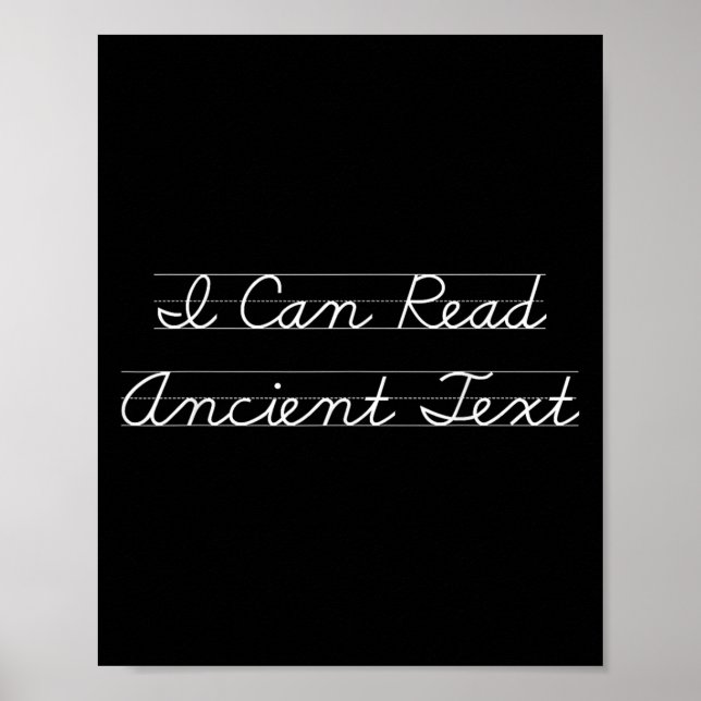 I Can Read Ancient Text Funny Englieacher Funny Sa Poster (Front)