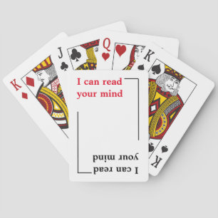I can read your mind , funny playing cards
