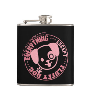 I Can Resist Everything Except Inspirational Quote Hip Flask