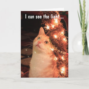 I can see the light holiday card
