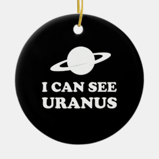 I Can See Uranus Ceramic Tree Decoration