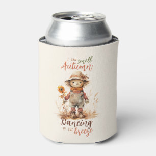 I Can Smell Autumn – Rustic Scarecrow & Sunflower Can Cooler