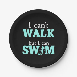 I Can Swim Paper Plate