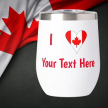 I (Canadian Flag Heart) Your Red Text