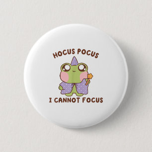I Cannot Focus Funny Adhd Sitive Frog  6 Cm Round Badge