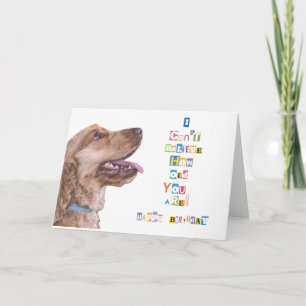 I Can't Believe How Old You Are Birthday Card