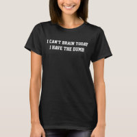 I can't brain today I have the dumb