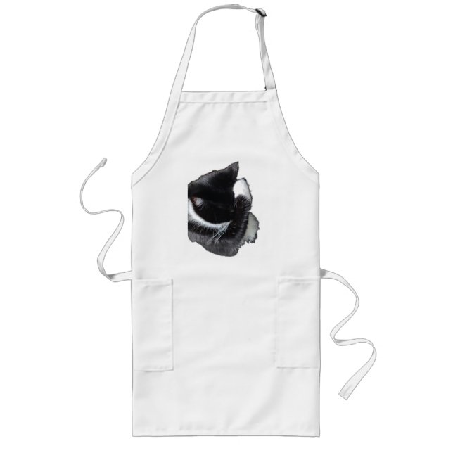 I Can't Even Right Meow Long Apron (Front)