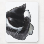 I Can't Even Right Meow Mouse Pad<br><div class="desc">Introducing Binx... This humorous image features a black-and-white tuxedo cat curled up with one paw dramatically covering his face, as if he has completely given up on the day. With his head tucked down and eyes hidden, the cat looks adorably fed up—like he just heard the most ridiculous thing imaginable...</div>