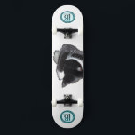 I Can't Even Right Meow Skateboard<br><div class="desc">Introducing Binx... This humorous image features a black-and-white tuxedo cat curled up with one paw dramatically covering his face, as if he has completely given up on the day. With his head tucked down and eyes hidden, the cat looks adorably fed up—like he just heard the most ridiculous thing imaginable...</div>