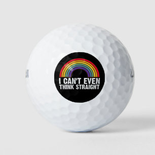 I Can't Even Think Straight LGBTQ Pride Month Golf Balls
