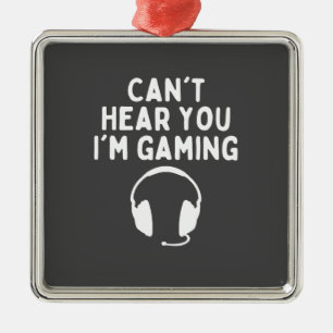 I can't hear you I'm gaming funny gamer Metal Tree Decoration