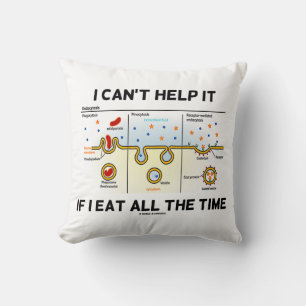 I Can't Help It If I Eat All The Time Endocytosis Cushion