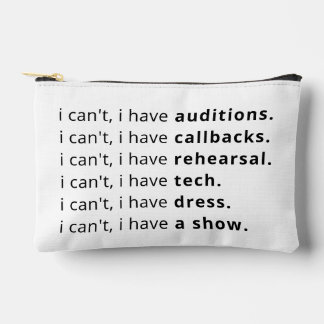 I can't, I have...  Accessory Pouch