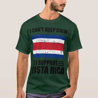 I cant keep calm I support costa rica Football Wor T-Shirt