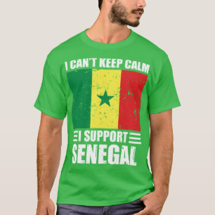 I cant keep calm I support senegal Football World T-Shirt