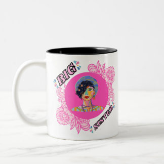 I Can't Keep Calm I'm going to be a big sister Two-Tone Coffee Mug