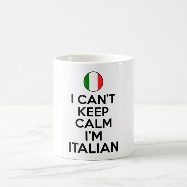I Can't Keep Calm Italian Coffee Mug (Center)