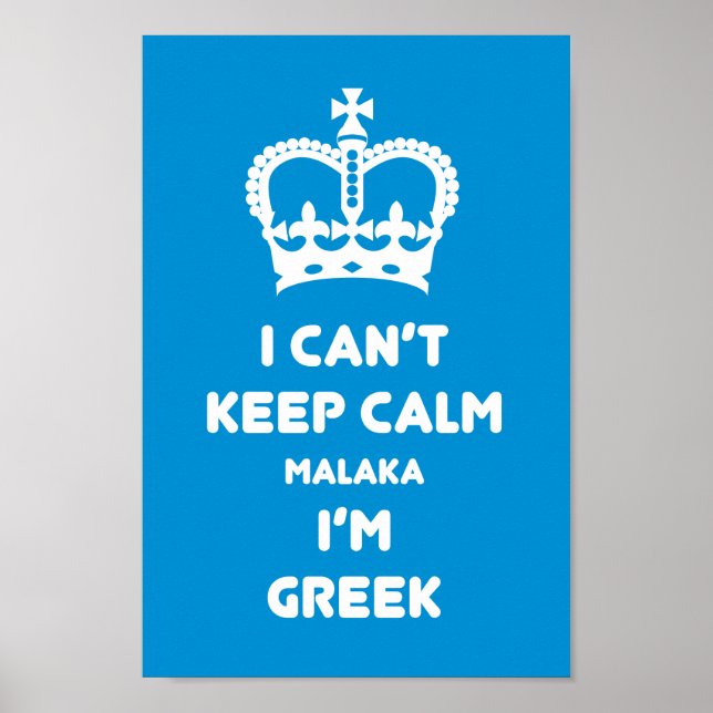 I can't keep calm Malaka ... Poster (Front)