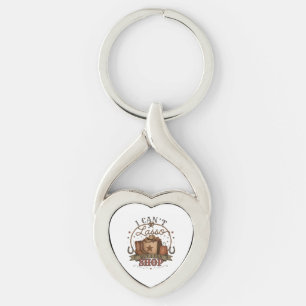 I Can't Lasso But I Can Shop Western Design Key Ring