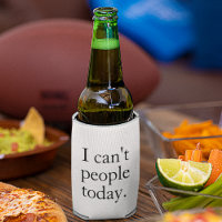 I Can't People Today Minimal Simple Black Quote