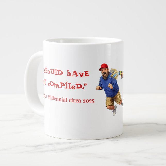 I Can't Stop Peeing! Large Coffee Mug (Front Left)