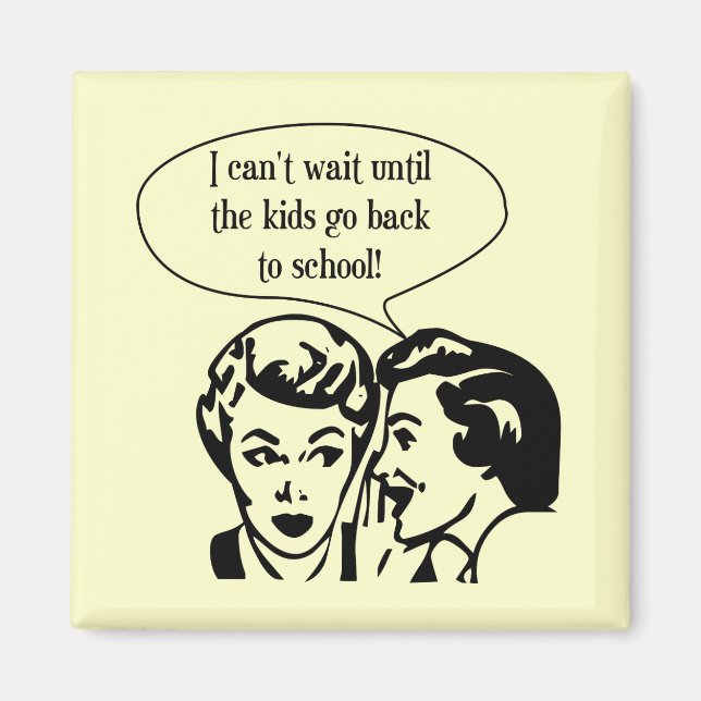 I can't wait magnet (Front)