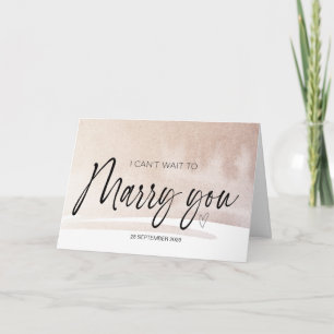 I Can't Wait to Marry You Wedding Bride to Groom C Card