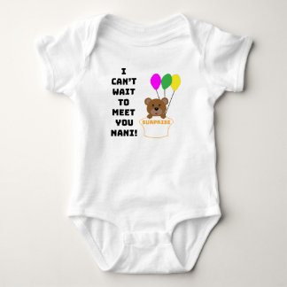 I CAN'T WAIT TO MEET YOU NANI BABY ANNOUNCEMENT BA BODYSUIT