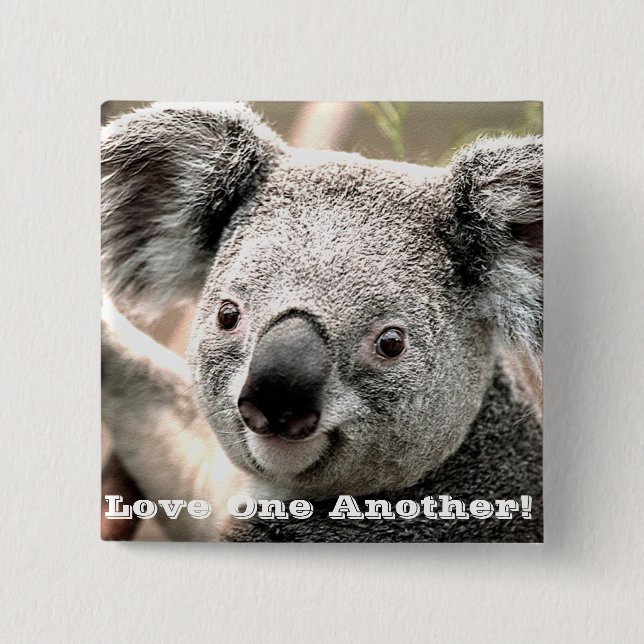 I Care_ 15 Cm Square Badge (Front)