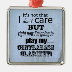 I Care Contrabass Clarinet Metal Tree Decoration