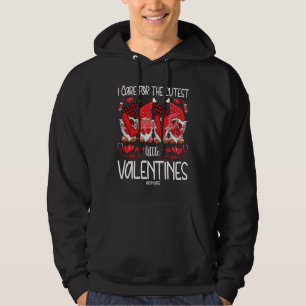 I Care For The Cutest Little Valentines Gnomes ICU Hoodie
